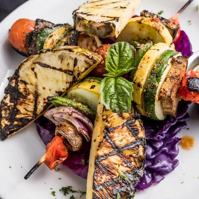 Grilled Veggie Skewers.